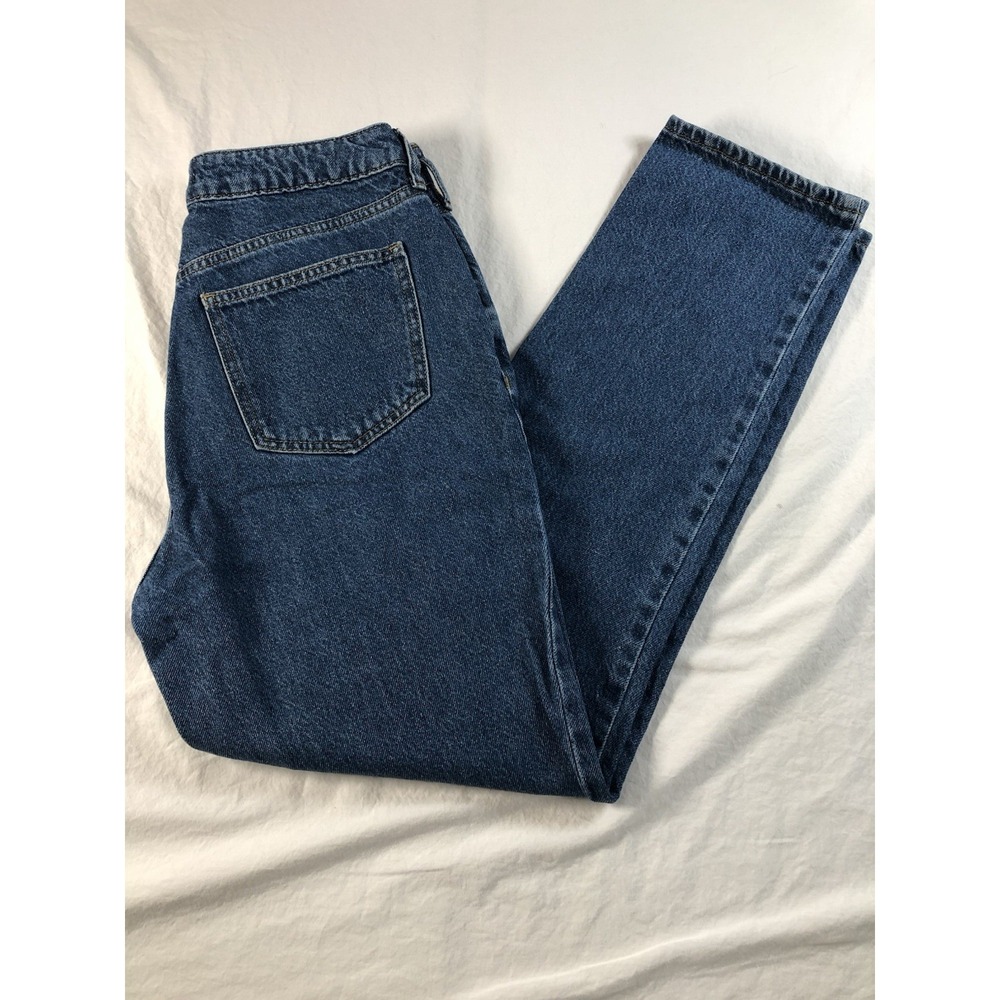 PacSun Mom Jeans‎ Womens 27 Blue High Rise Straight Denim Zip Fly 100% Cotton